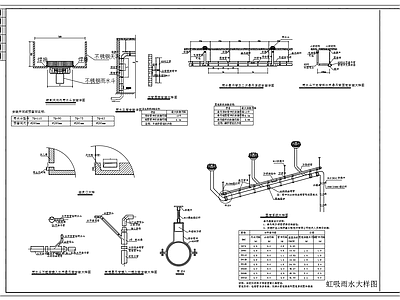 虹吸式屋面雨水排水系统  施工图 建筑给排水