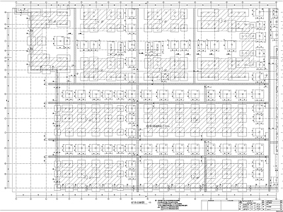 步行街区地下车库结构 施工图