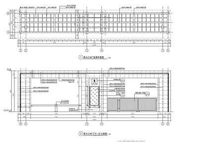 现代小区入口大门 施工图