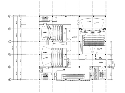 电影院建筑平面图