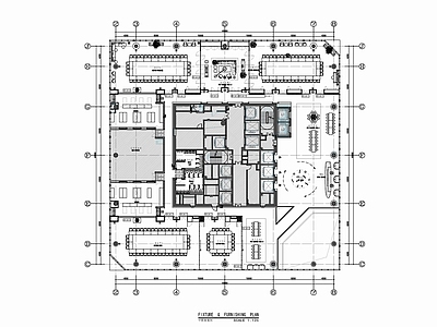 2200㎡商务会议中心室内 施工图