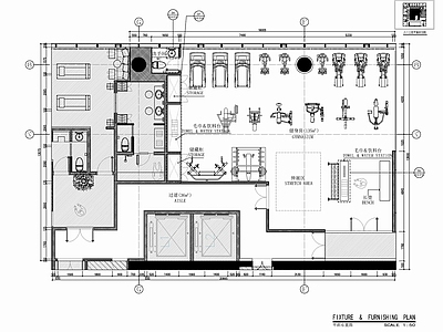 165㎡健身房室内 施工图