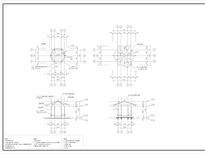 凉亭 施工图