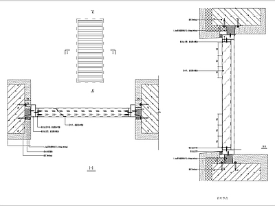 百叶窗安装节点 施工图