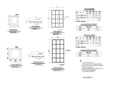 盖板排水沟 施工图