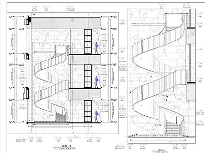 楼梯装饰详图 施工图