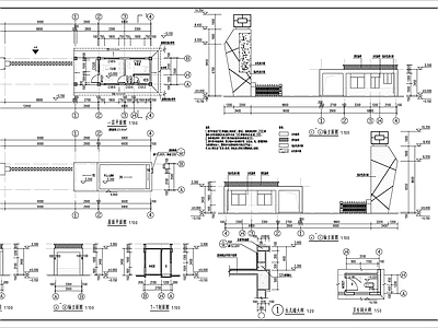 某厂区大门建筑 施工图
