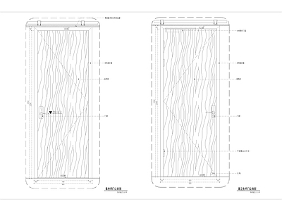 木饰面单门节点大样 施工图 通用节点