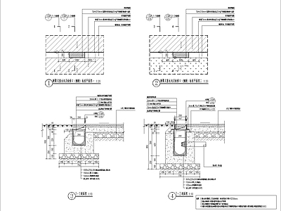 缝隙式排水沟详图 施工图