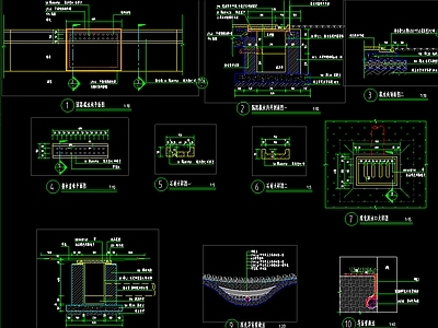 排水沟导盲管雨水口截水沟 施工图
