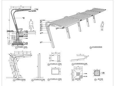 廊架详图 施工图