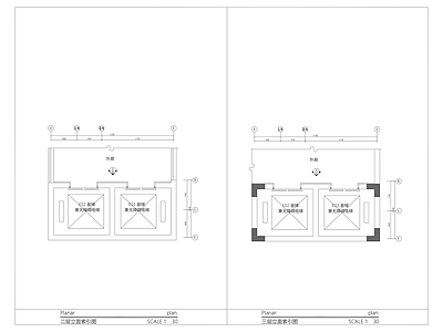 电梯厅详图 施工图