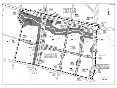 平基土石方及道路路基工程项目 施工图