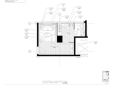 酒店新娘房更衣室室内 施工图