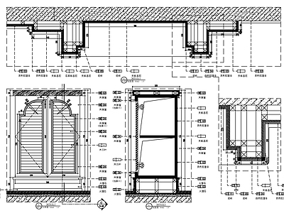 地中海门窗壁炉 施工图 通用节点