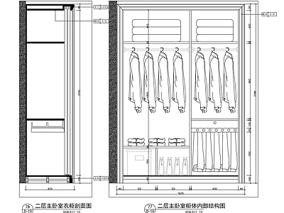 电视柜衣柜节点 施工图