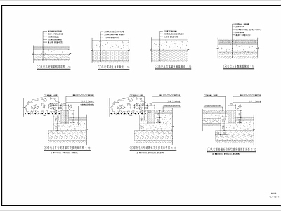 景观通用铺装做法详图 施工图