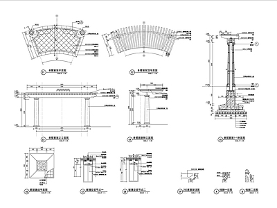 廊架详图 施工图