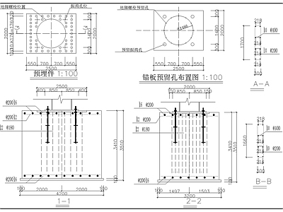 户外广告牌结构 施工图