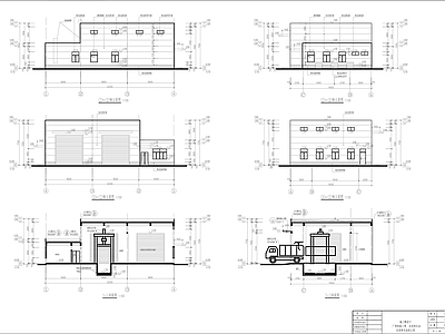 垃圾转运站建筑 施工图