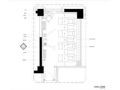 足浴包间室内装修 施工图