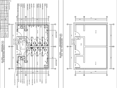 公厕公共卫生间 施工图