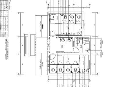 公厕公共卫生间 施工图