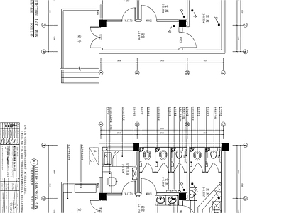 公厕公共卫生间 施工图