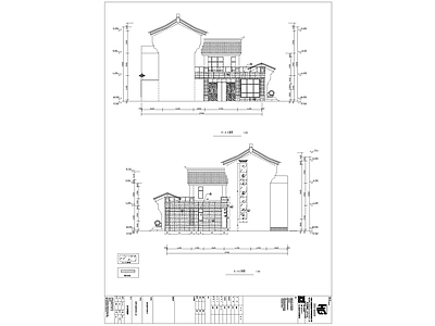 中式仿古建筑石材玻璃幕墙深化 施工图 节点