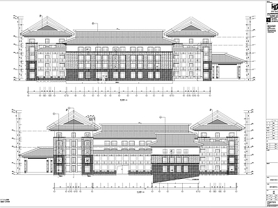 中式仿古建筑石材玻璃幕墙深化 施工图 节点