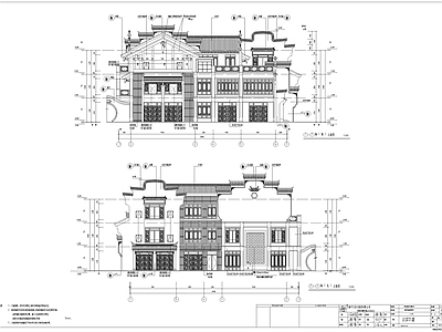 仿古街区古建深化 施工图 建筑通用节点