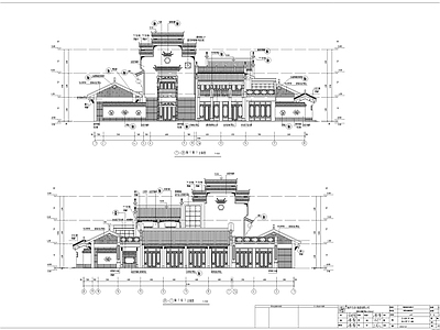 仿古街区古建深化 施工图 建筑通用节点