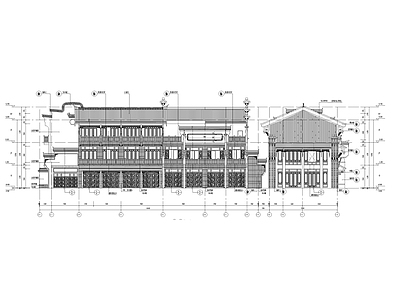 仿古街区古建深化 施工图 建筑通用节点