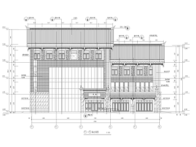 仿古街区古建深化 施工图 建筑通用节点