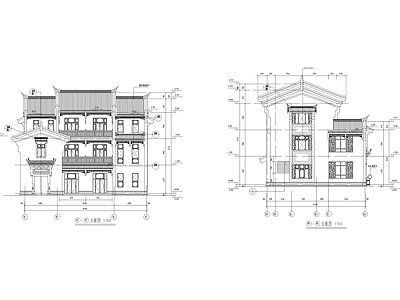 仿古街区古建深化 施工图 建筑通用节点