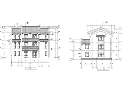 仿古街区古建深化 施工图 建筑通用节点