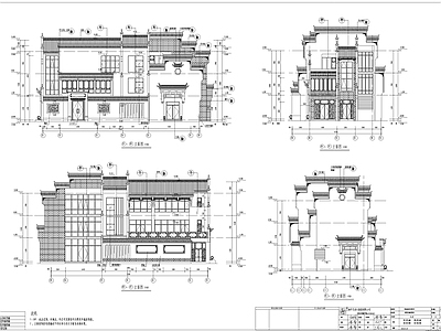 仿古街区古建深化 施工图 建筑通用节点