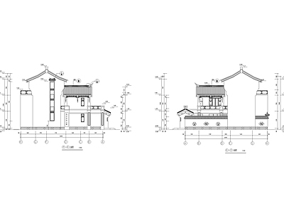 仿古街区古建深化 施工图 建筑通用节点