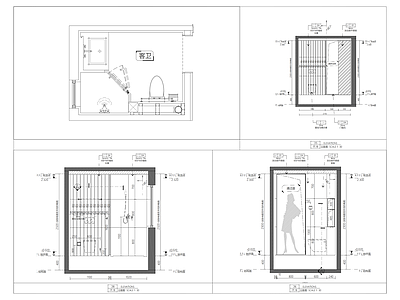 家居卫生间室内装修 施工图