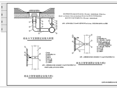 虹吸式屋面雨水排水系统 施工图