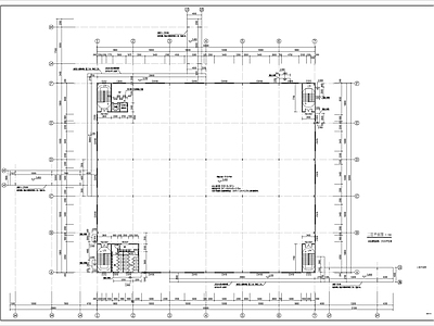 厂区钢结构二层食堂建筑 施工图