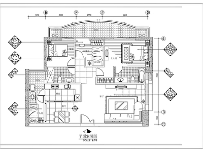 平层家装室内装修 施工图