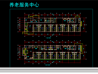 养老院建筑 施工图  疗养院