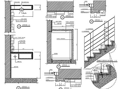 别墅楼梯节点详图 施工图