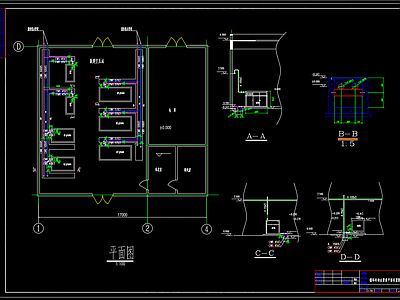 空压站设备布置图系统 施工图