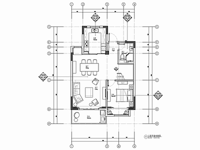 三层叠墅室内 施工图  别墅