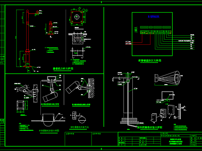 周界探测器电子脉冲安装 施工图