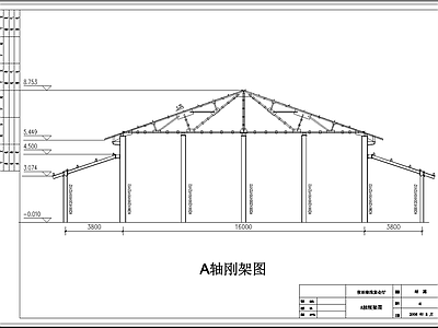 夜泊秦淮宴会厅钢结构 施工图