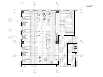 私人健身房室内 施工图