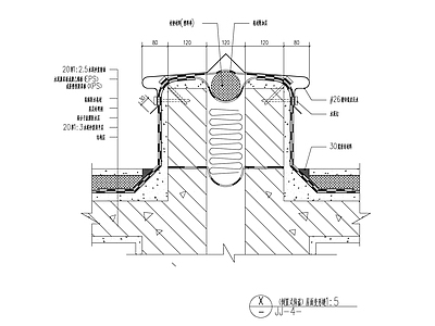 屋面屋顶保温层女儿墙伸缩缝变形缝节点 施工图 建筑通用节点